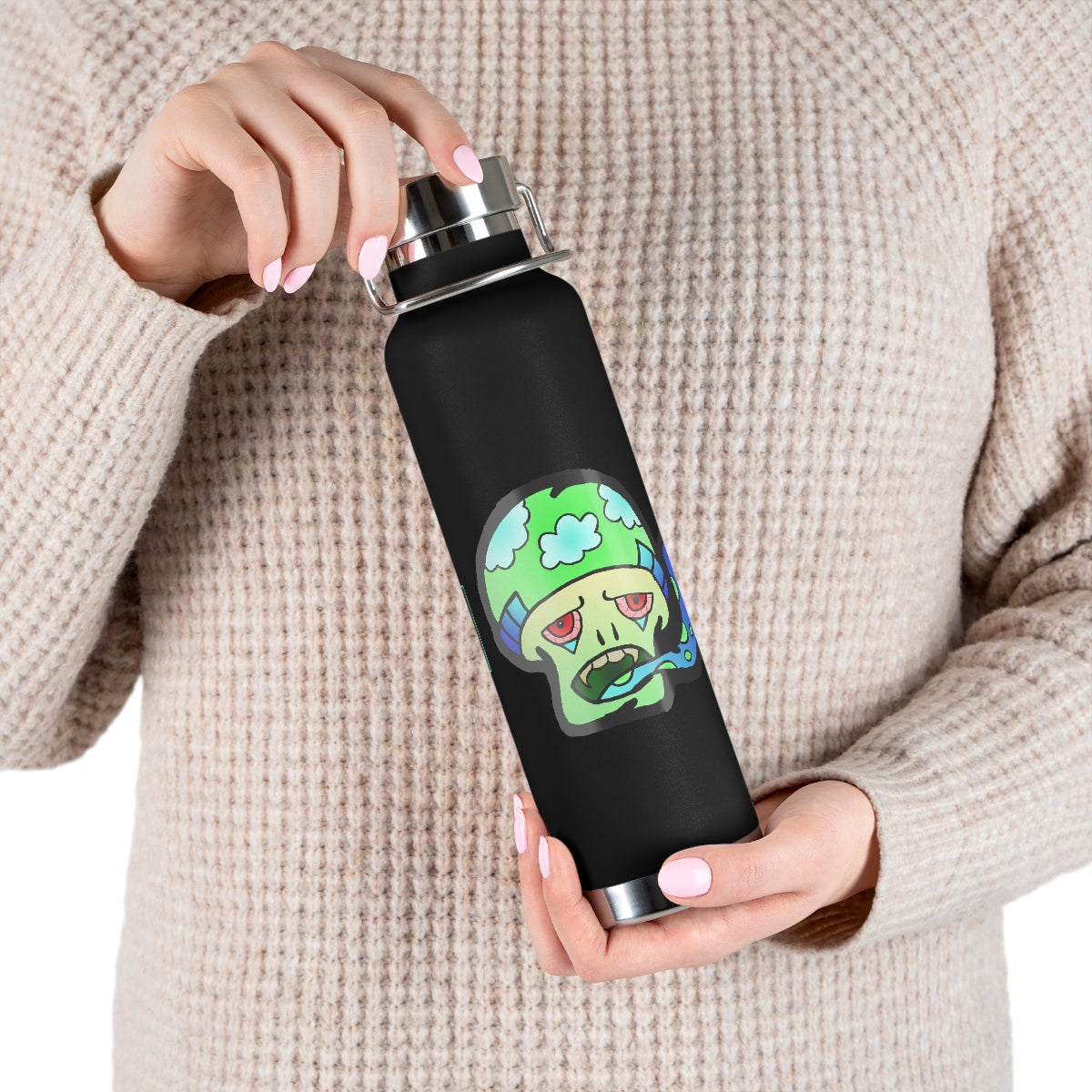 Green Shroom 22oz Vacuum Insulated Bottle