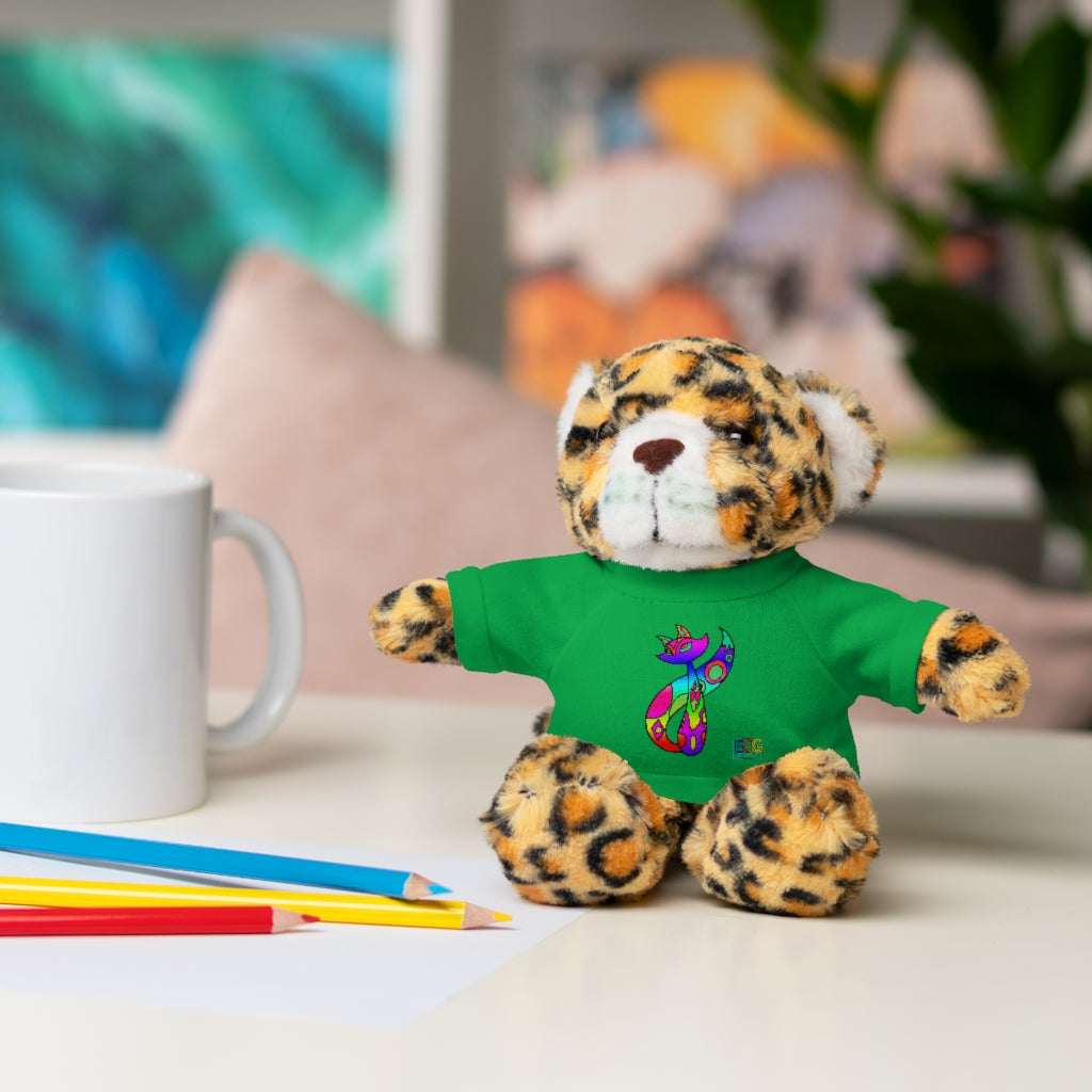 Rainbow Cat Stuffed Animals with Tee