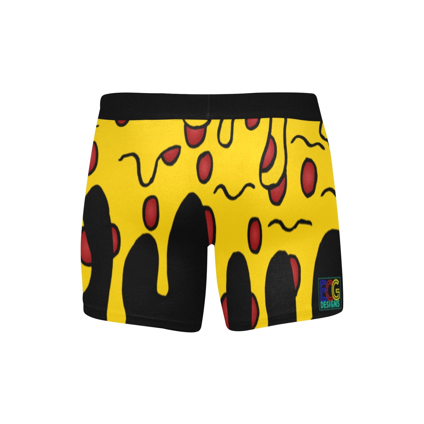 Pizza Drip Men's Boxer Briefs with Inner Pocket (Model L34)