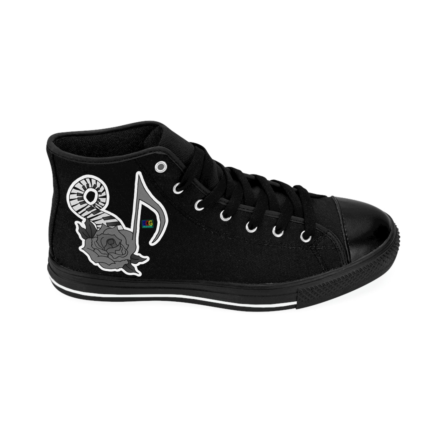 Musical Rose Men's Classic Sneakers