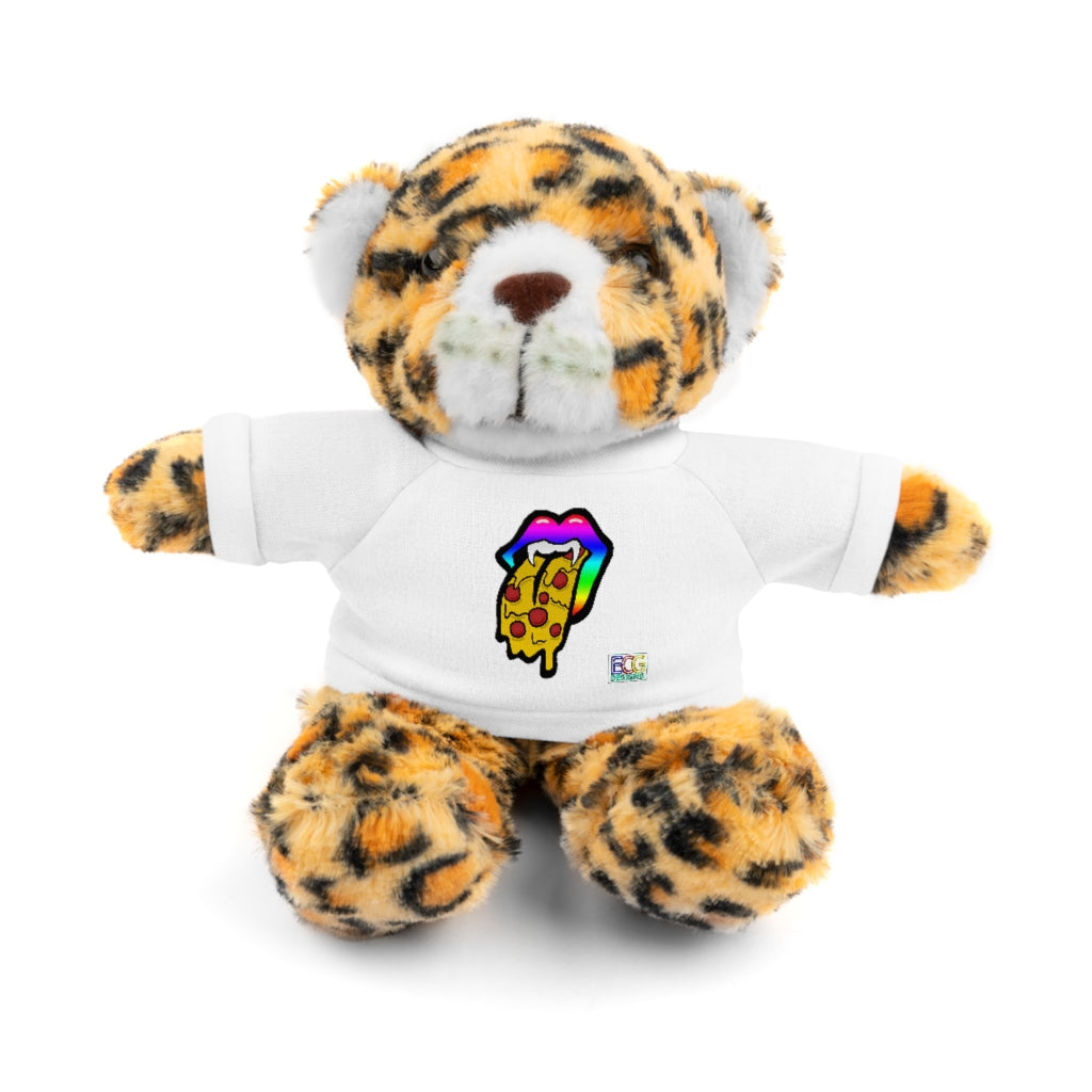 Rainbow Pizza Tongue Stuffed Animals with Tee