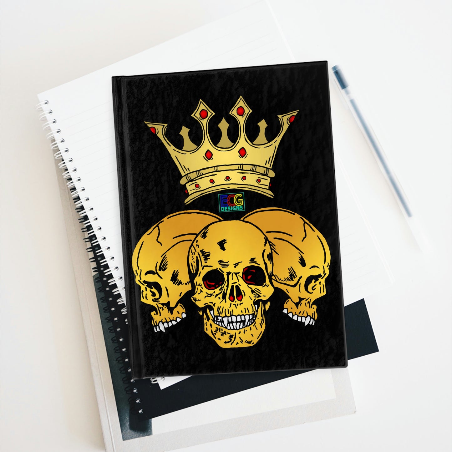 Triple Skull Crown Journal - Blank