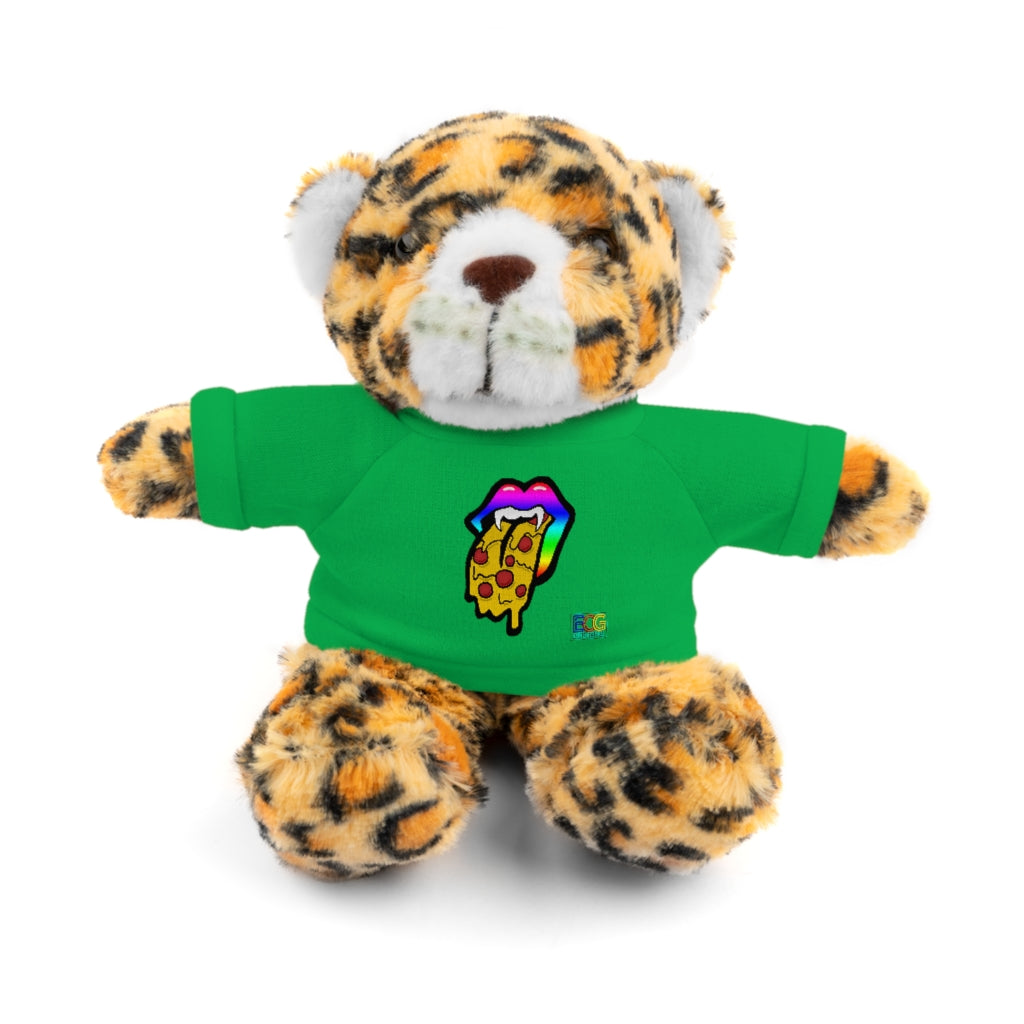 Rainbow Pizza Tongue Stuffed Animals with Tee