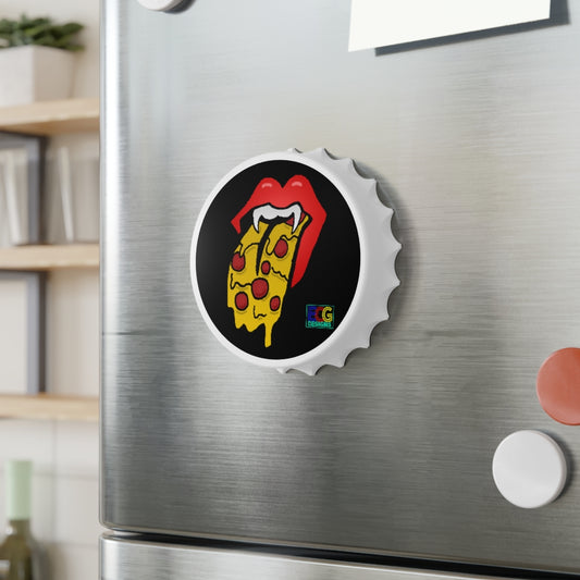 Red Pizza Tongue Bottle Opener