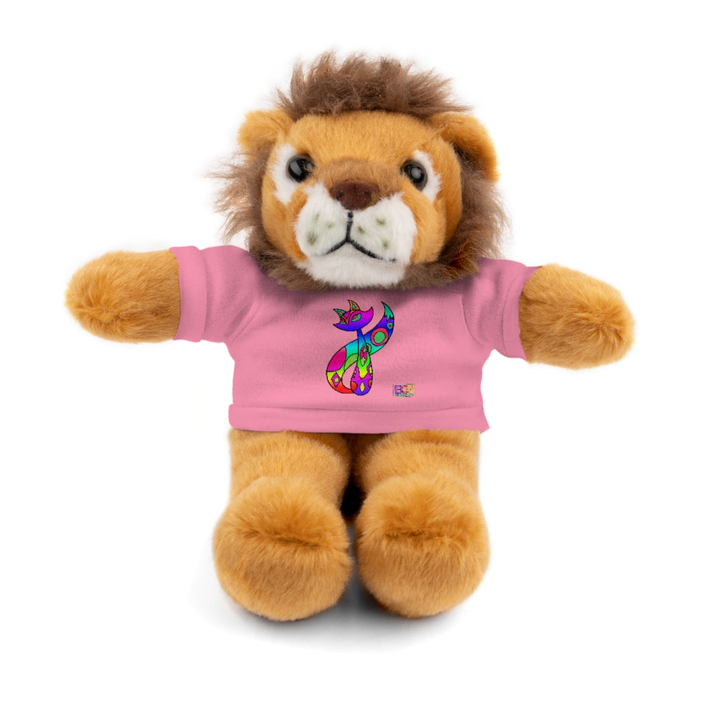 Rainbow Cat Stuffed Animals with Tee