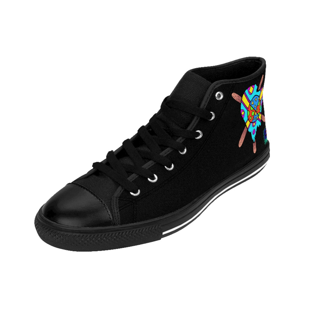 Multicolored Melted Popsicle Women's High-top Sneakers