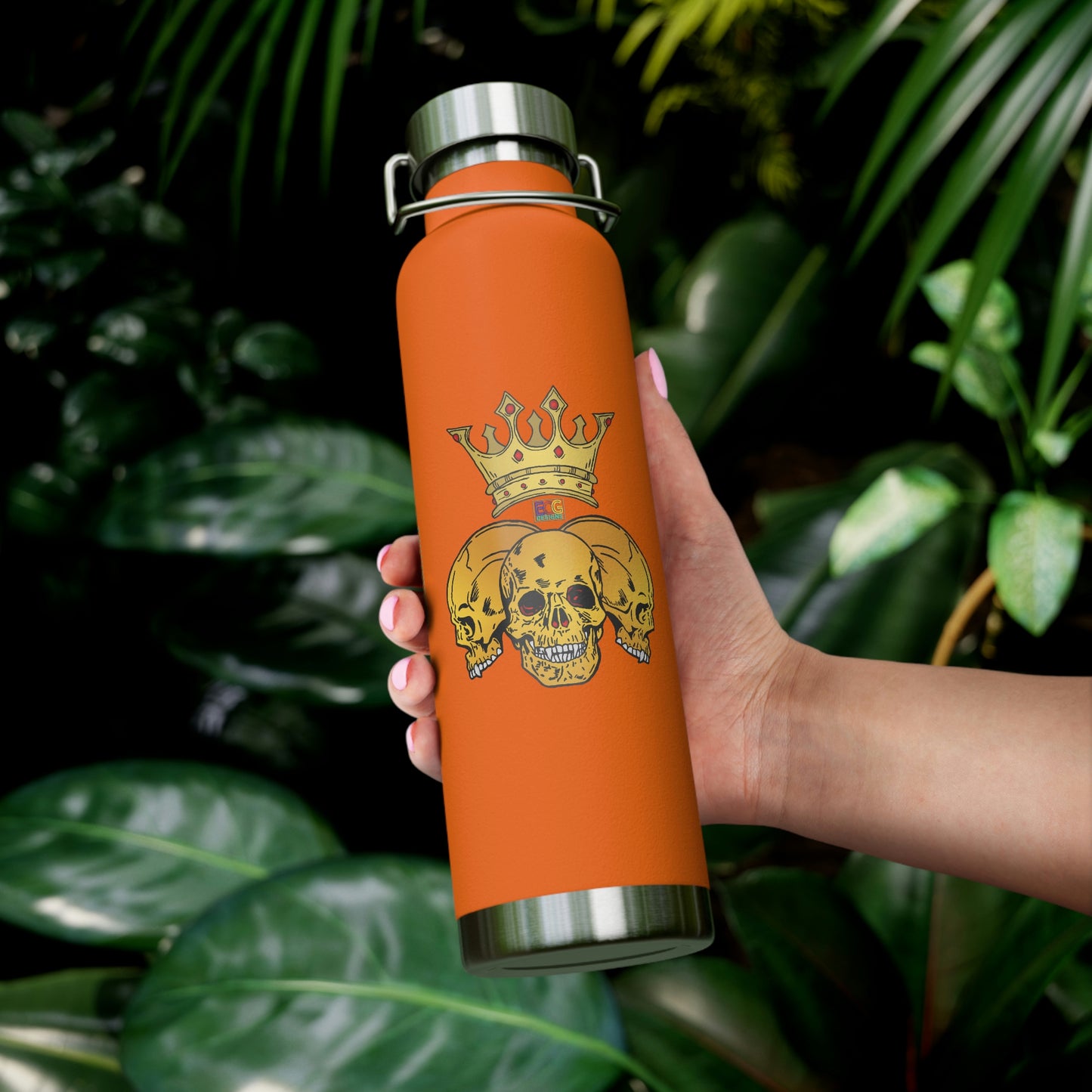 Triple Skull Crown 22oz Vacuum Insulated Bottle