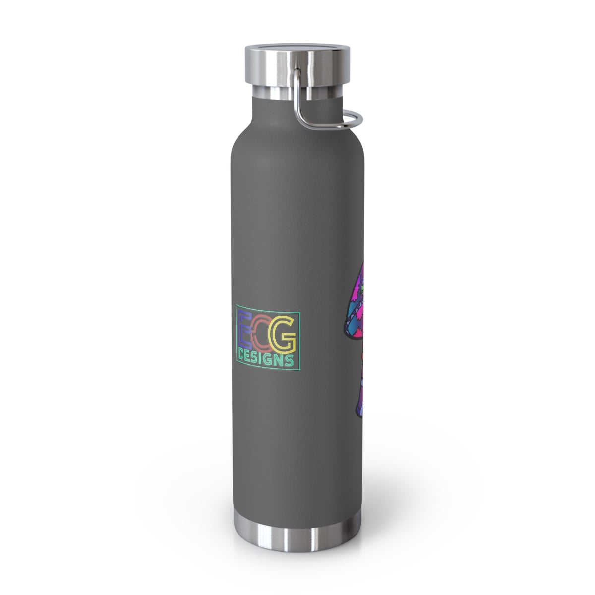 Rainbow Skull Shroom 22oz Vacuum Insulated Bottle