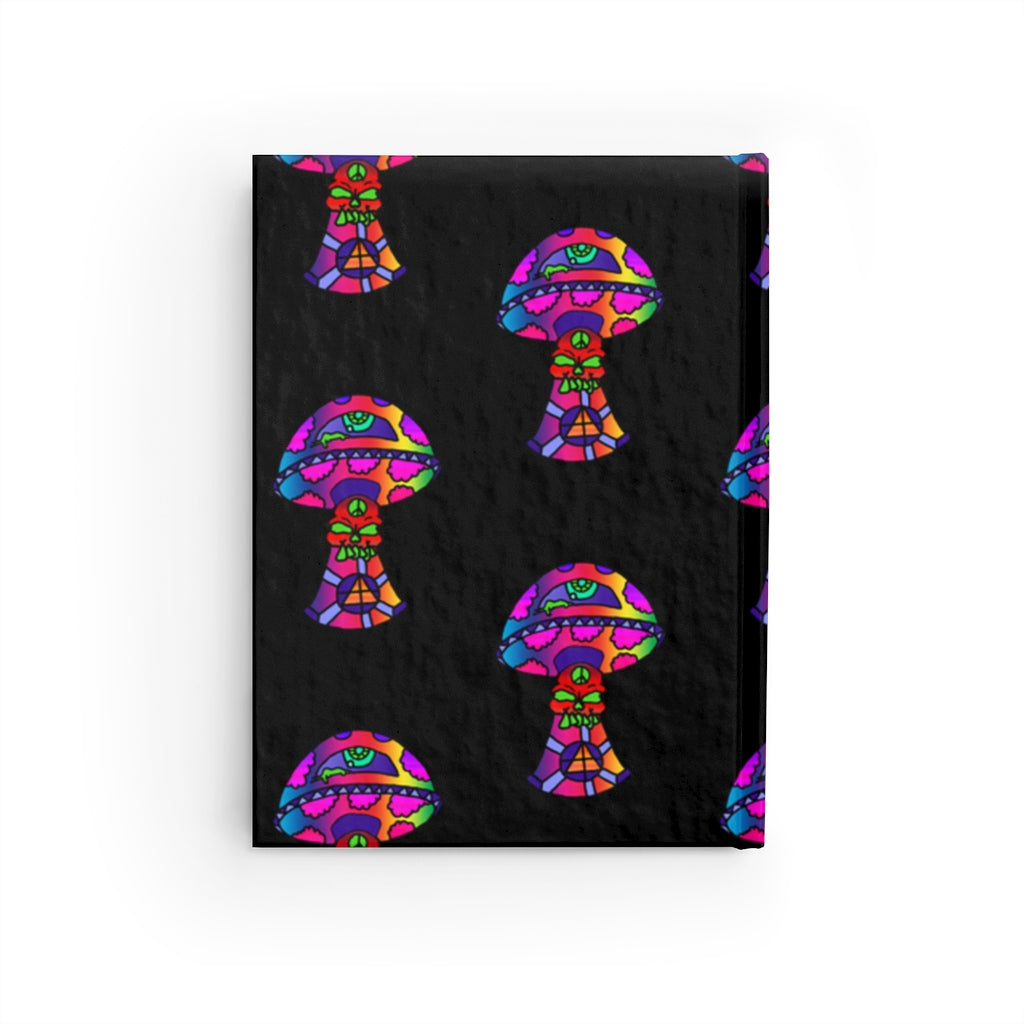 Rainbow Skull Shroom Journal - Ruled Line