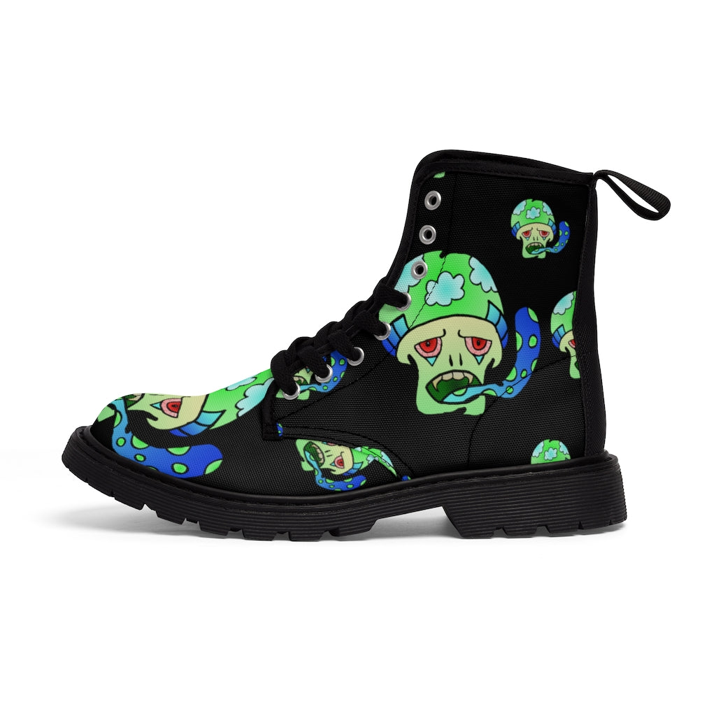 Green Shroom Women's Canvas Boots