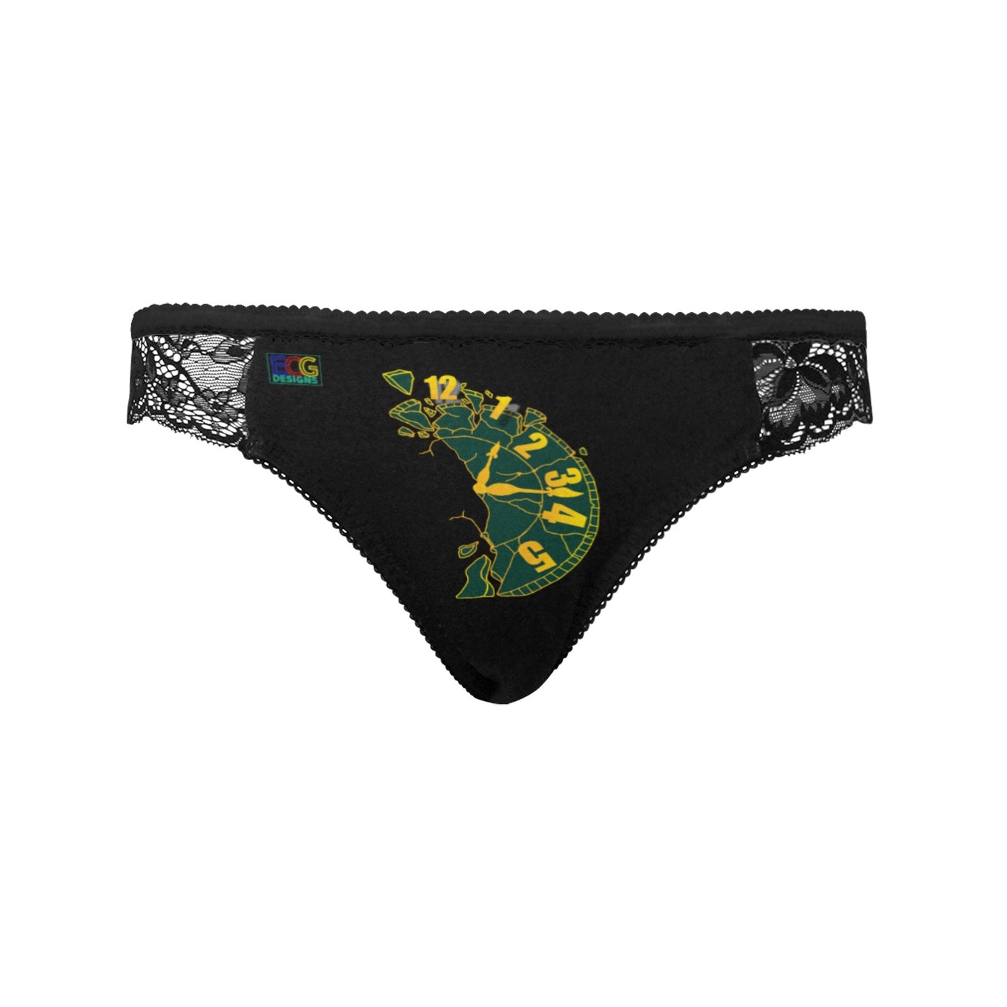 Broken Clock Women's Lace Panty (Model L41)