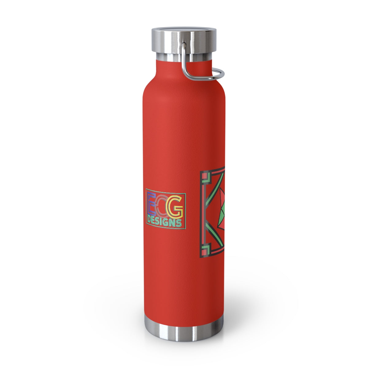 Red and Green Box Fox 22oz Vacuum Insulated Bottle