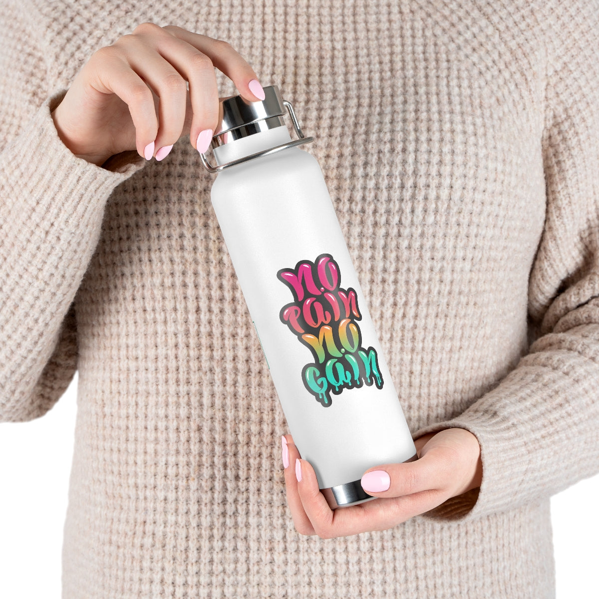 No Pain No Gain 22oz Vacuum Insulated Bottle