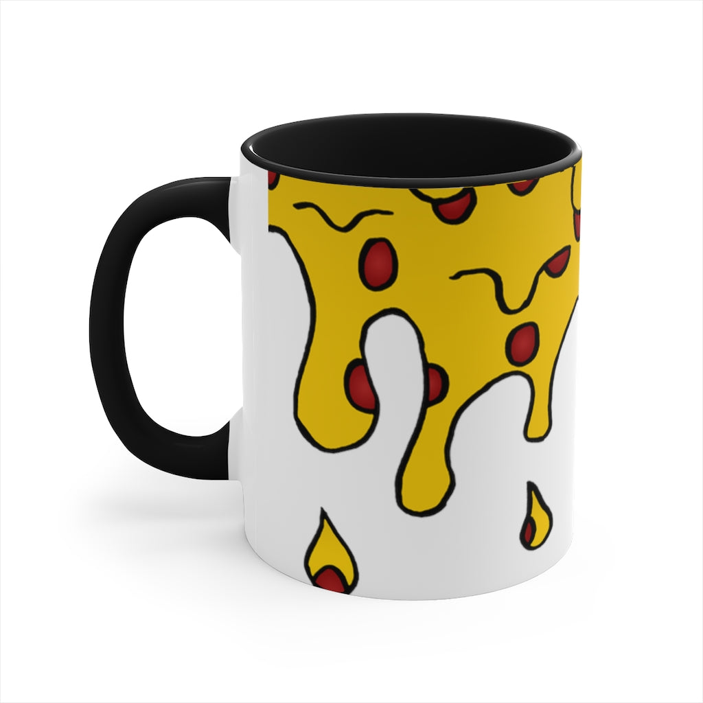 Cheesy Pizza Accent Coffee Mug, 11oz