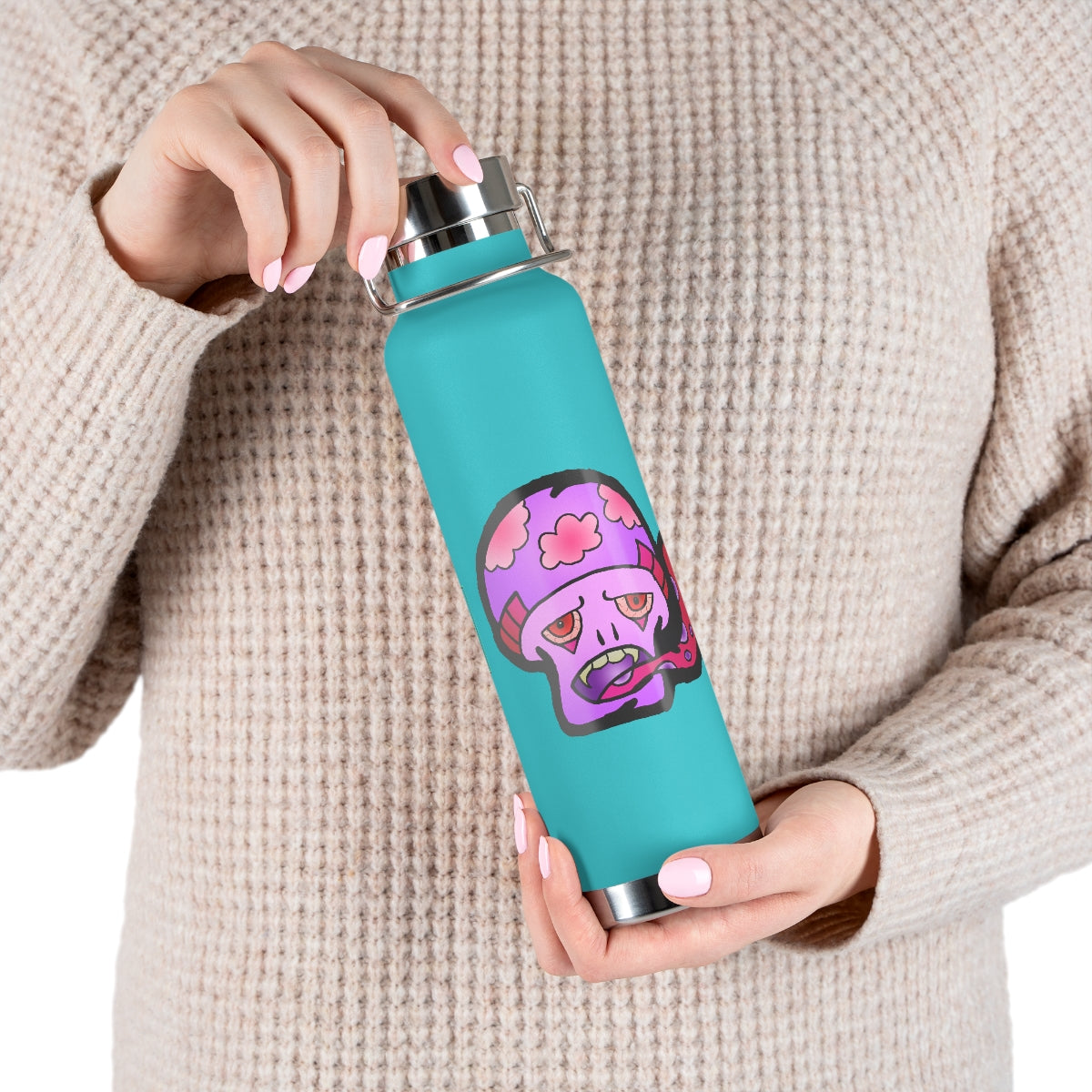 Pink Shroom 22oz Vacuum Insulated Bottle