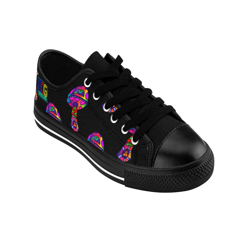 Rainbow Skull Shroom Men's Sneakers