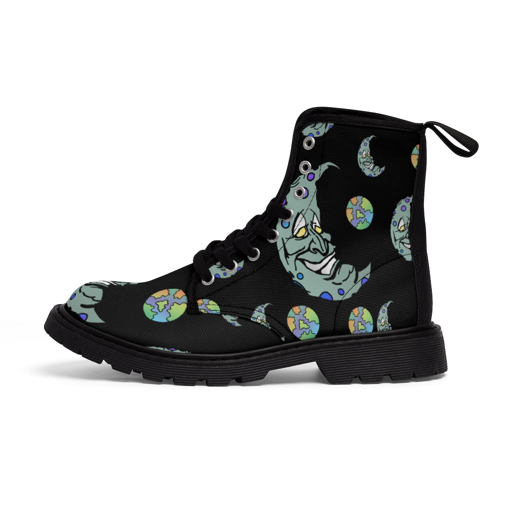 Green Moon Women's Canvas Boots