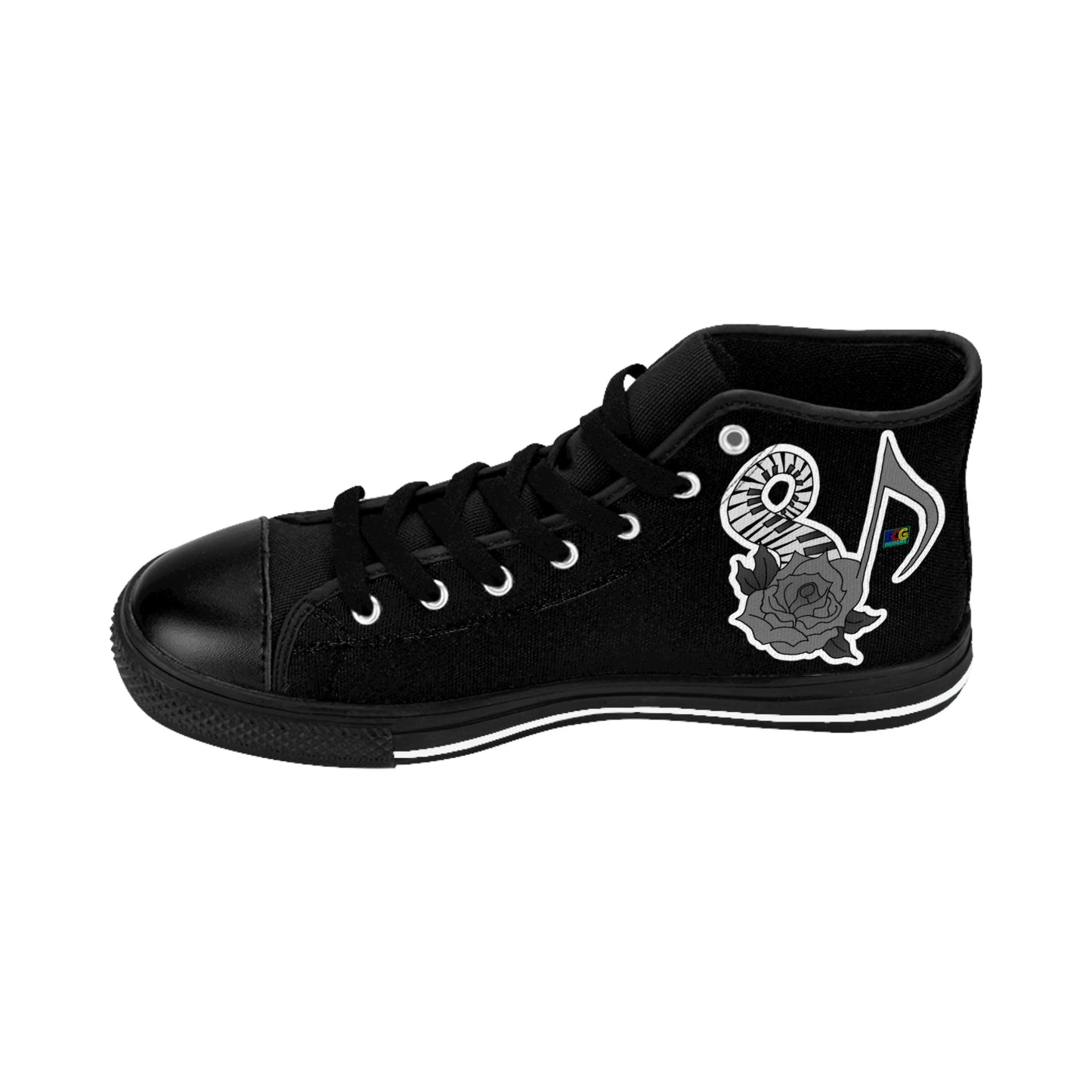 Musical Rose Men's Classic Sneakers