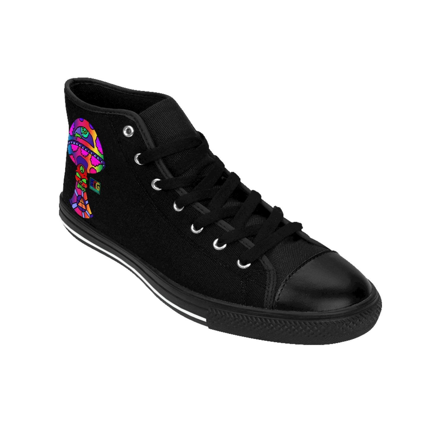 Rainbow Skull Shroom Men's Classic Sneakers