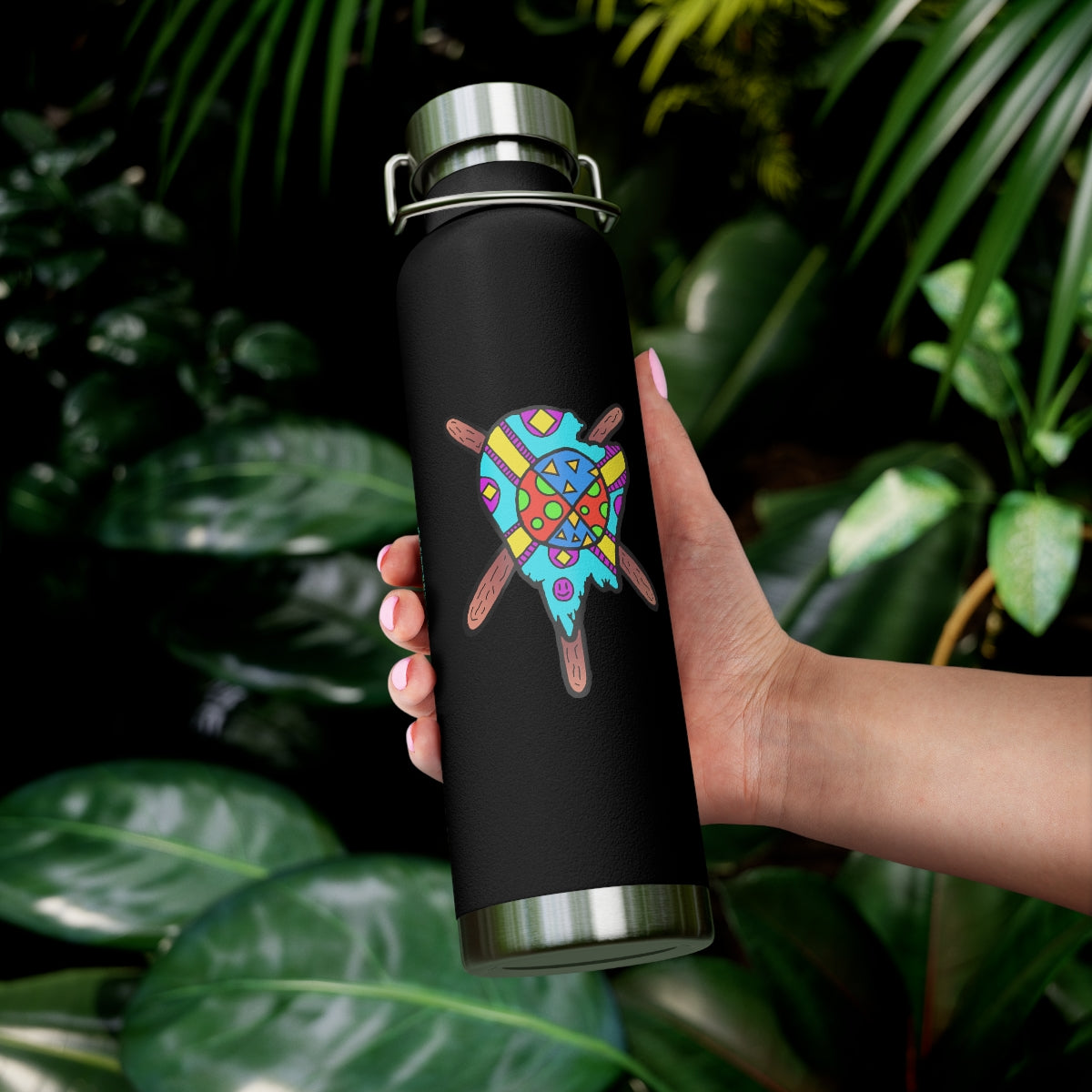 Multicolored Melted Popsicle 22oz Vacuum Insulated Bottle