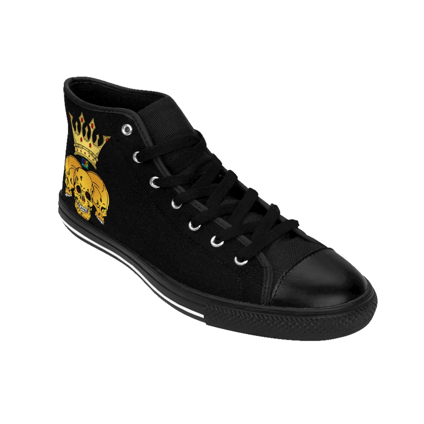 Triple Skull Crown Men's Classic Sneakers