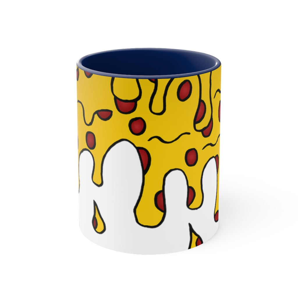 Cheesy Pizza Accent Coffee Mug, 11oz