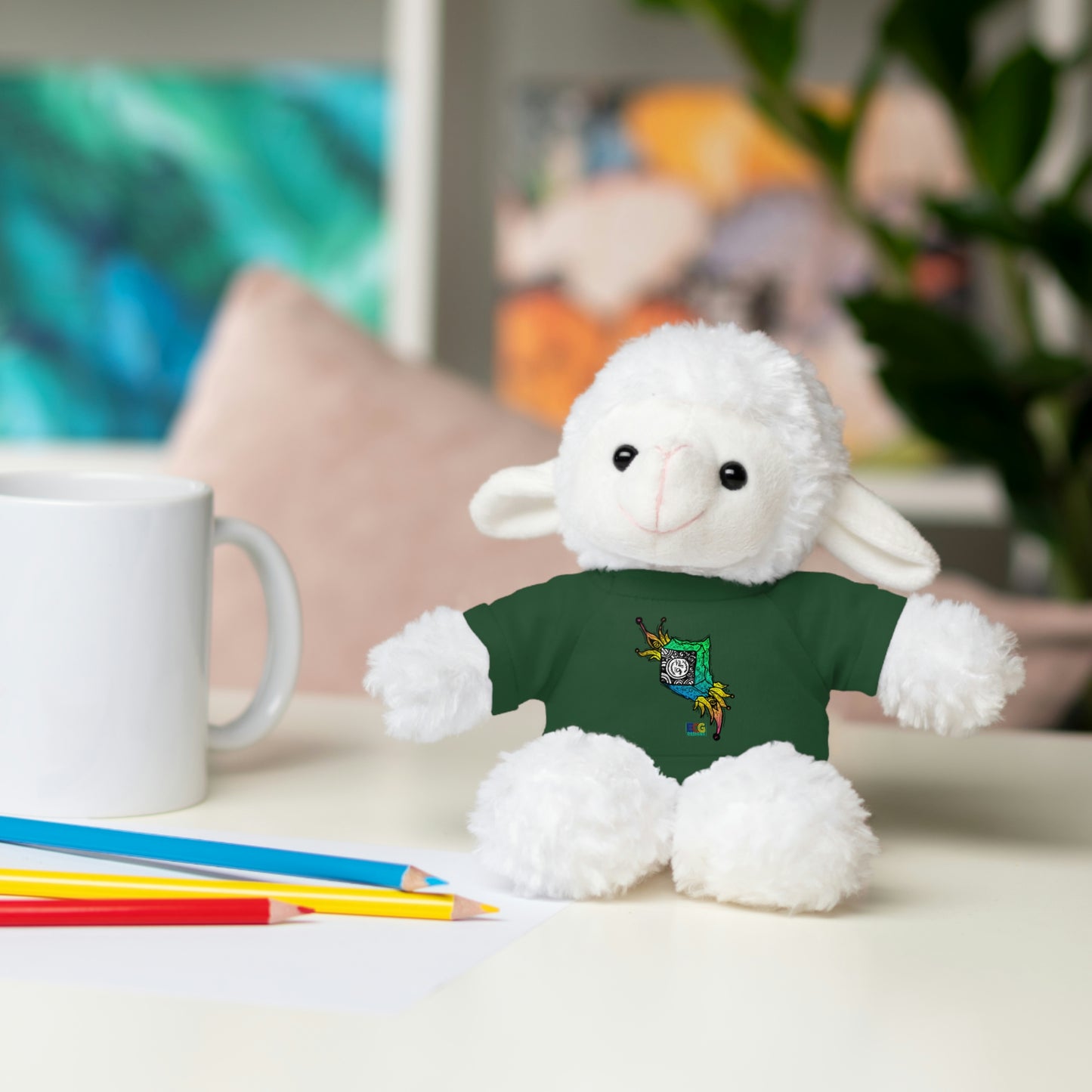 A Clock in a Box Stuffed Animals with Tee