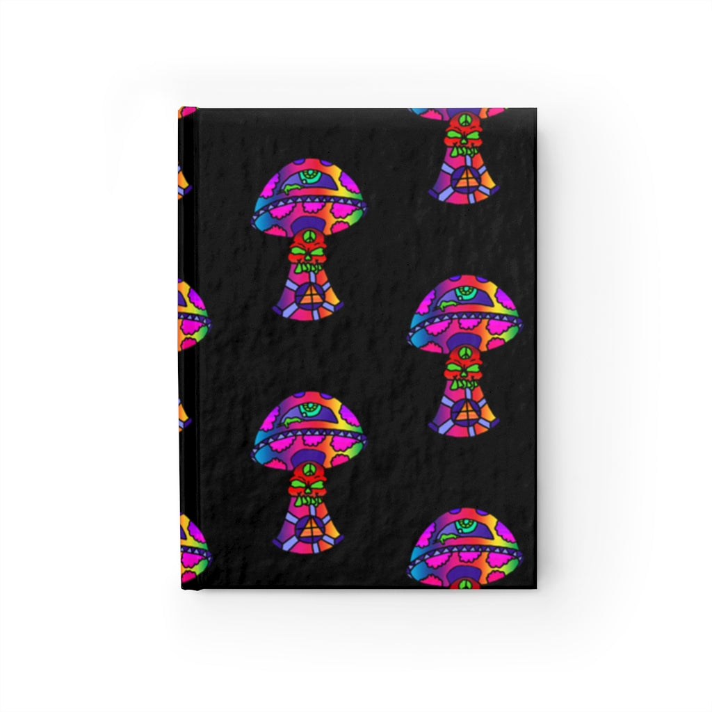 Rainbow Skull Shroom Journal - Ruled Line