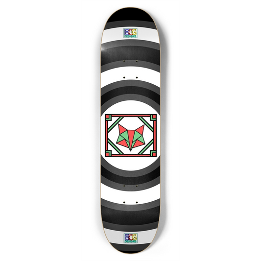 Red and Green Box Fox Skateboard