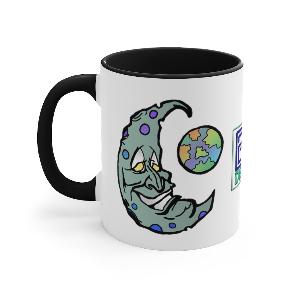 Green Moon Accent Coffee Mug, 11oz