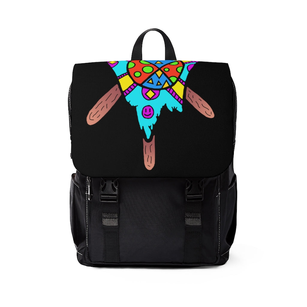 Multicolored Melted Popsicle Unisex Casual Shoulder Backpack