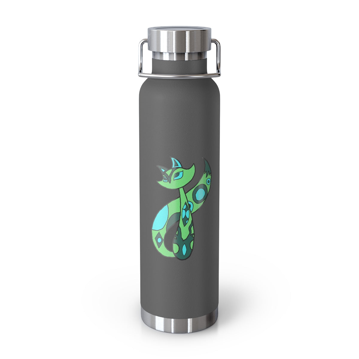 Green Cat 22oz Vacuum Insulated Bottle