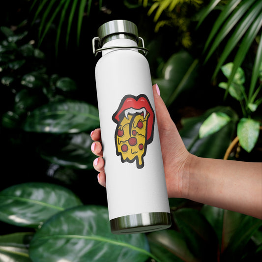 Red Pizza Tongue 22oz Vacuum Insulated Bottle