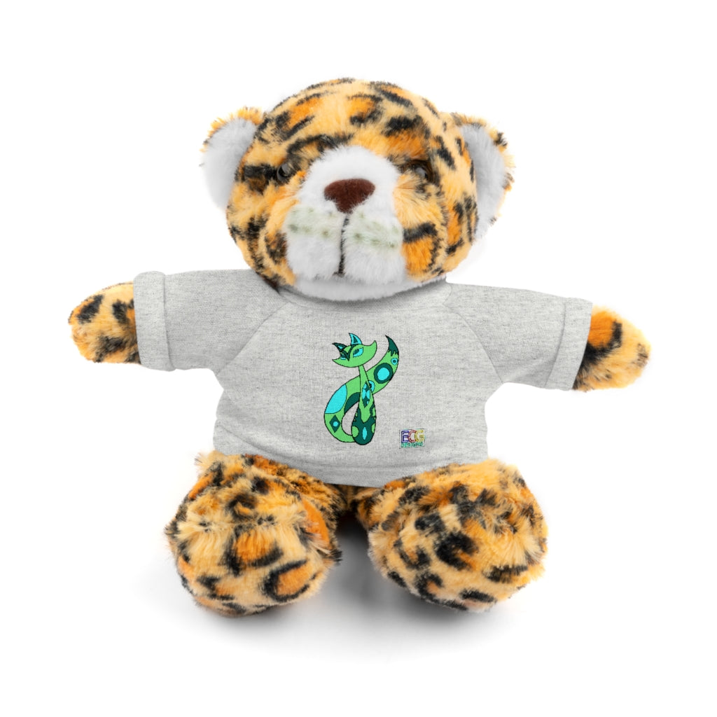 Green Cat Stuffed Animals with Tee