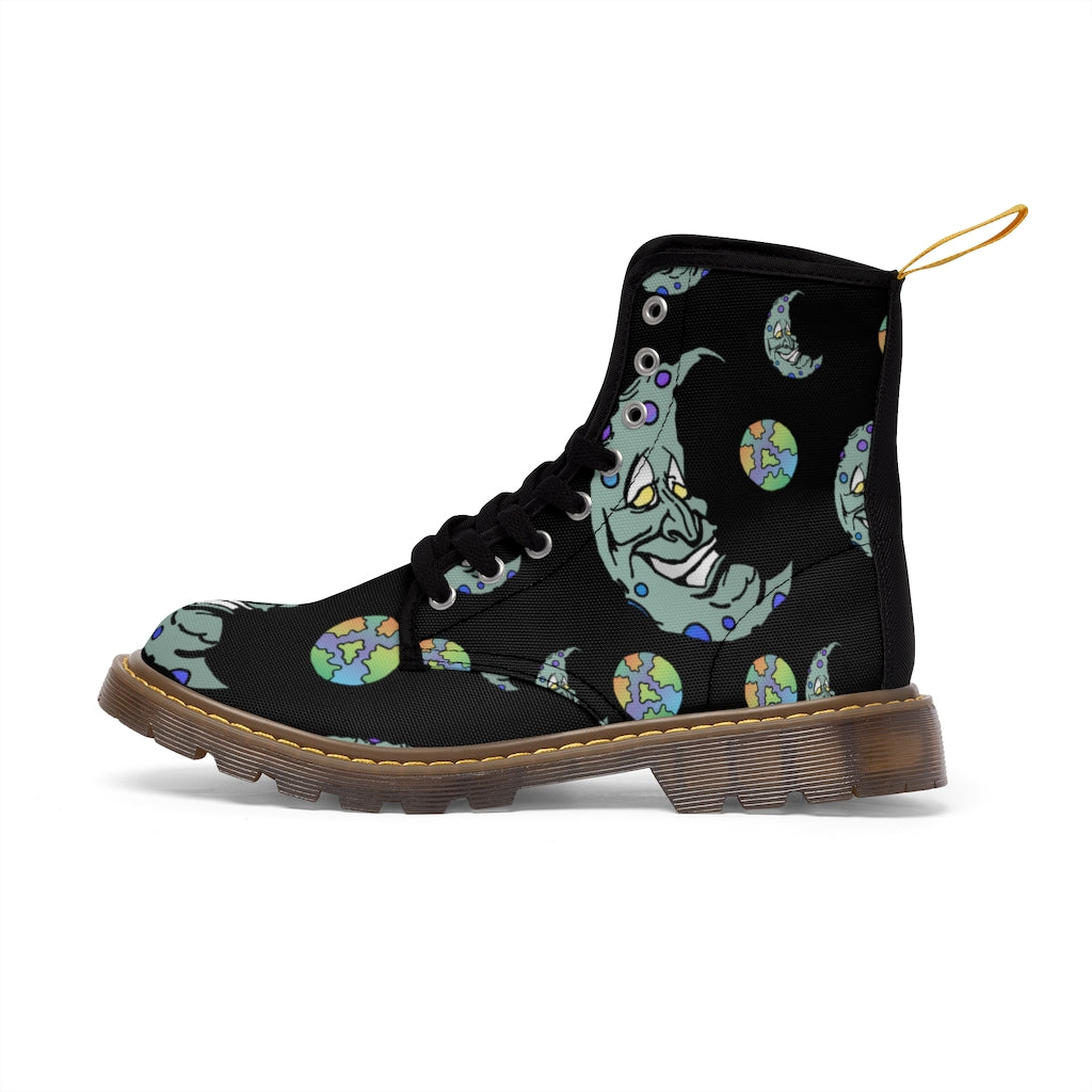 Green Moon Women's Canvas Boots