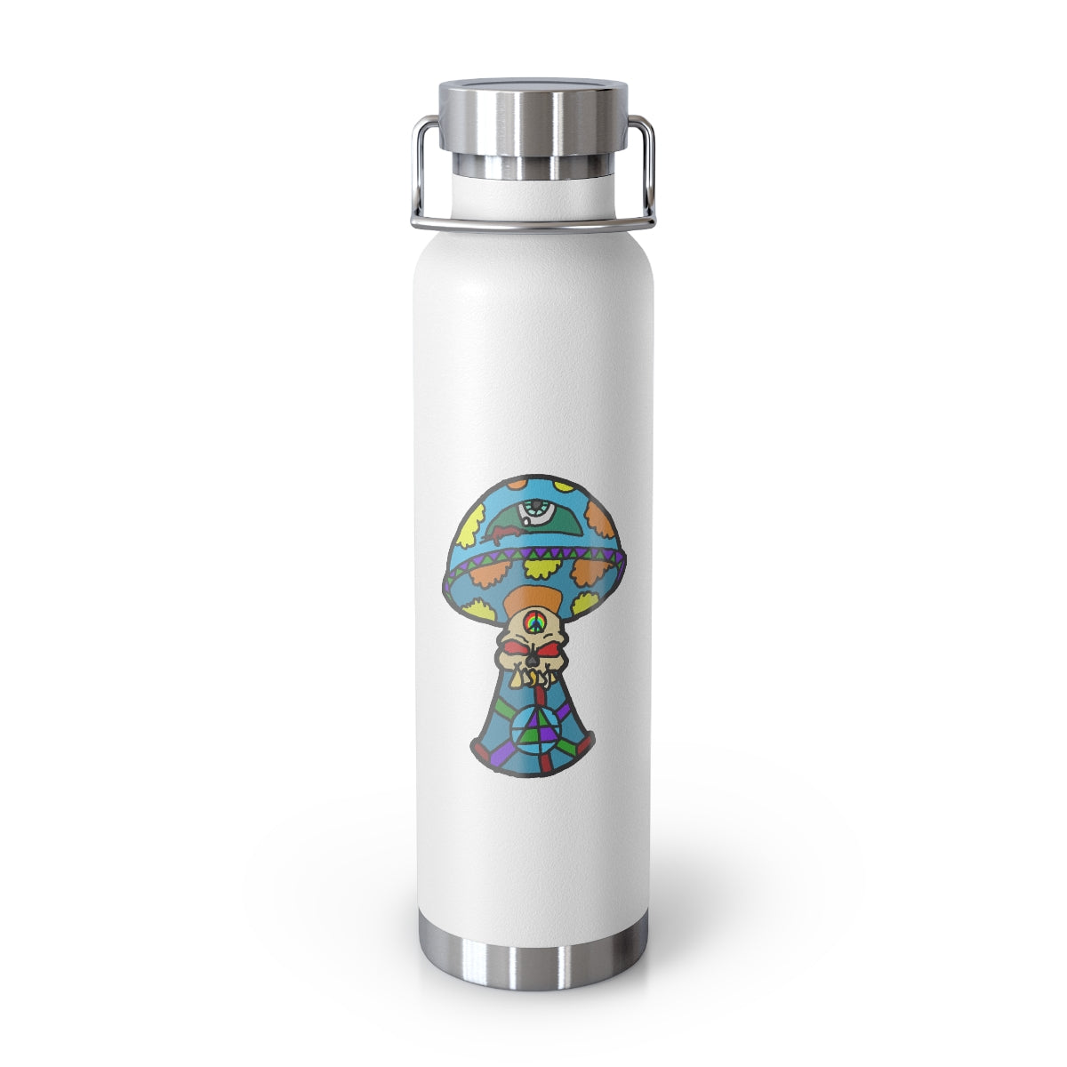 Multicolored Skull Shroom 22oz Vacuum Insulated Bottle