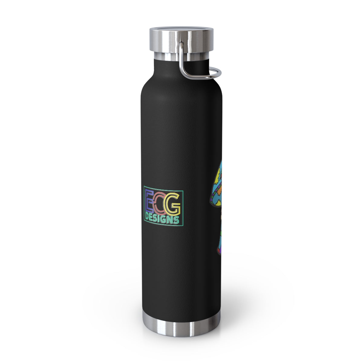 Multicolored Skull Shroom 22oz Vacuum Insulated Bottle