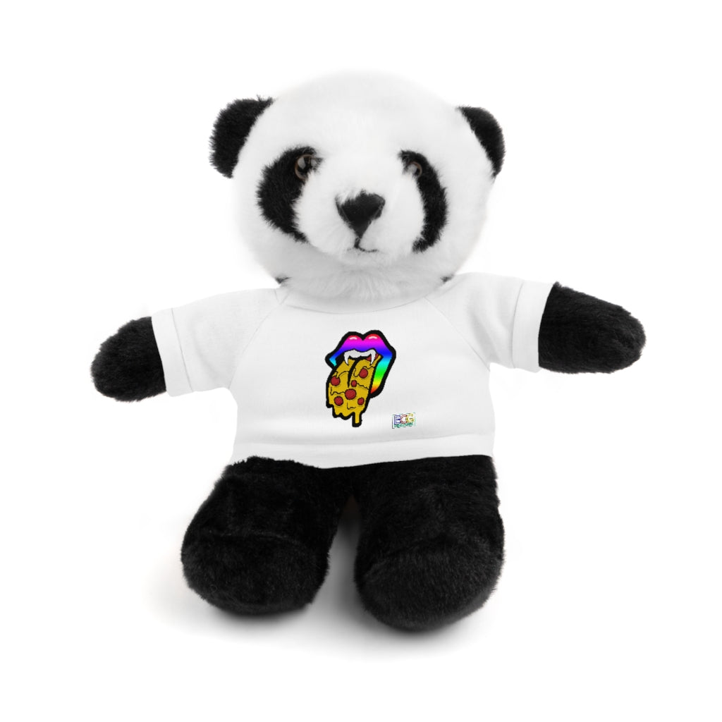 Rainbow Pizza Tongue Stuffed Animals with Tee