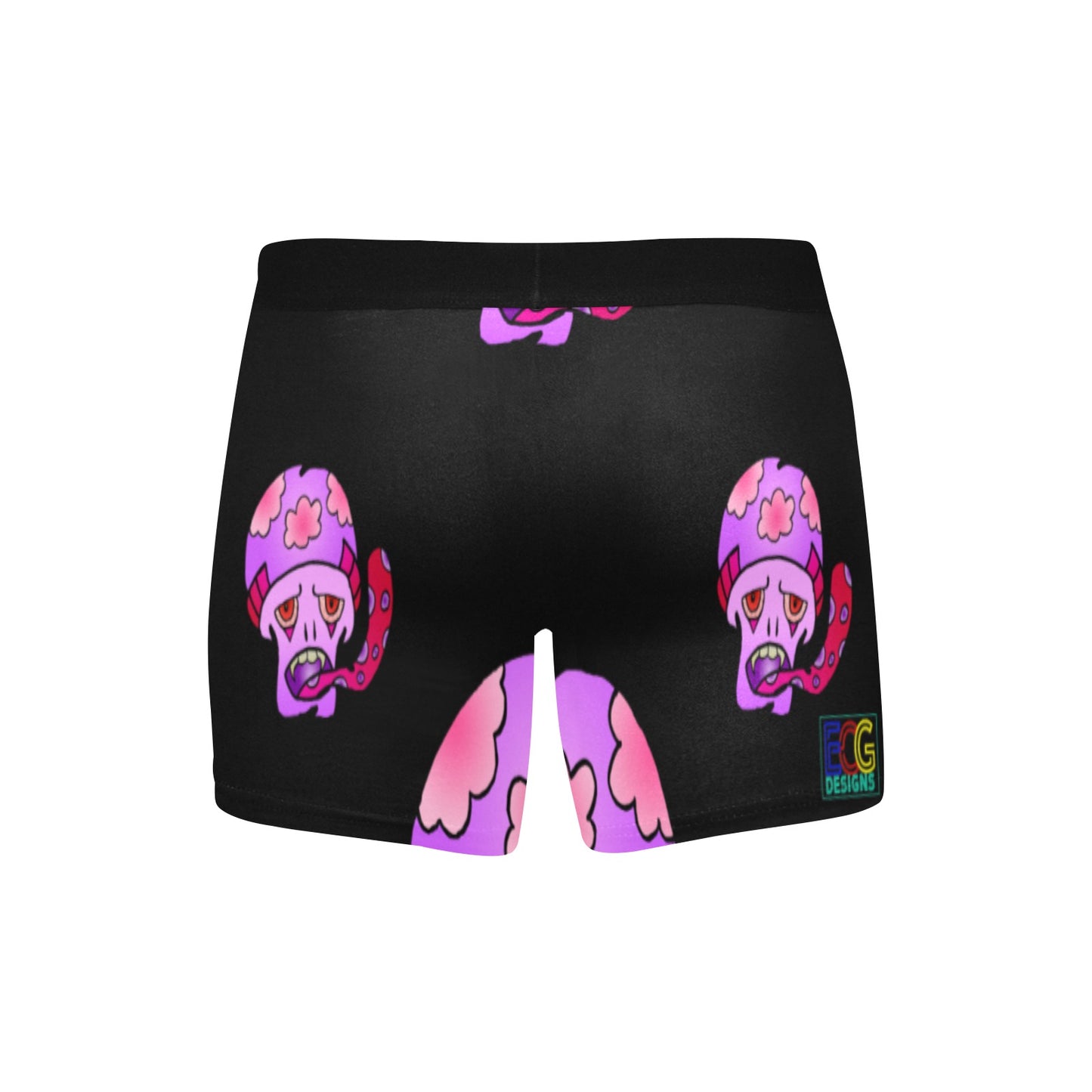 Pink Shroom Men's Boxer Briefs with Inner Pocket (Model L34)