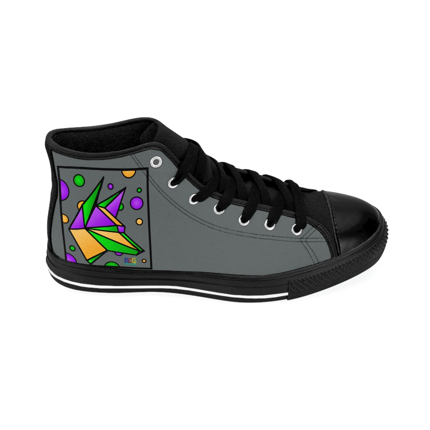 Mardi Gras Box Dog Men's Classic Sneakers