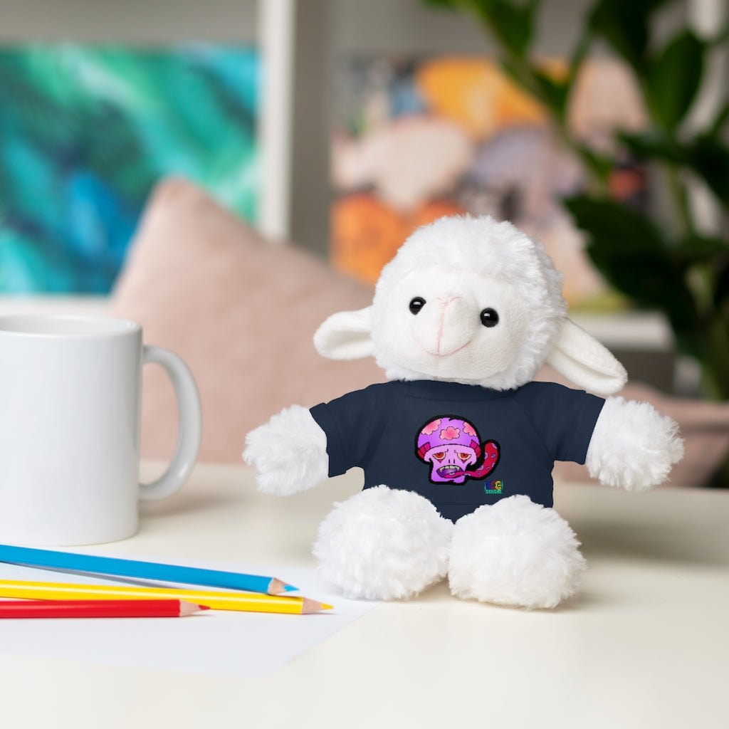 Pink Shroom Stuffed Animals with Tee