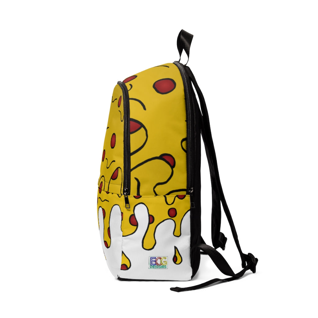 Cheesy Pizza Unisex Fabric Backpack