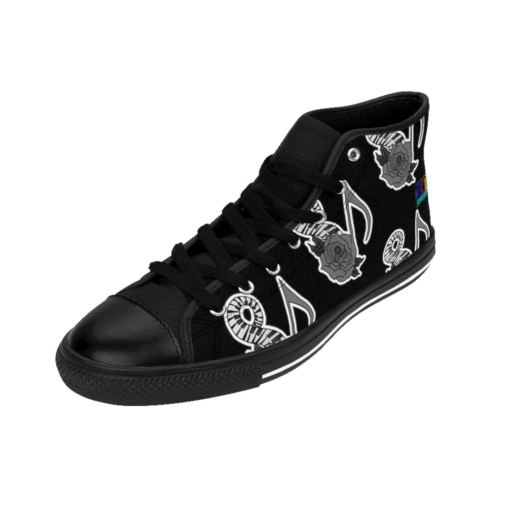 Musical Rose Men's High-top Sneakers