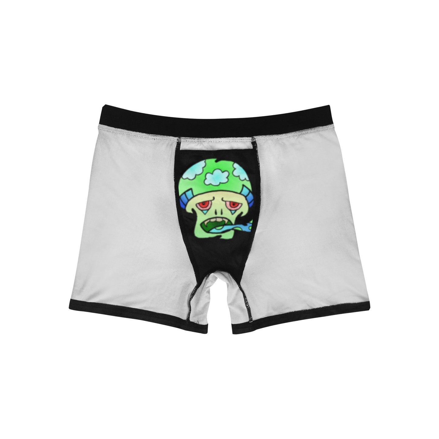 Green Shroom Men's Boxer Briefs with Inner Pocket (Model L34)