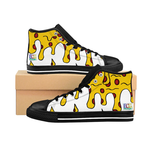 Cheesy Pizza Men's High-top Sneakers