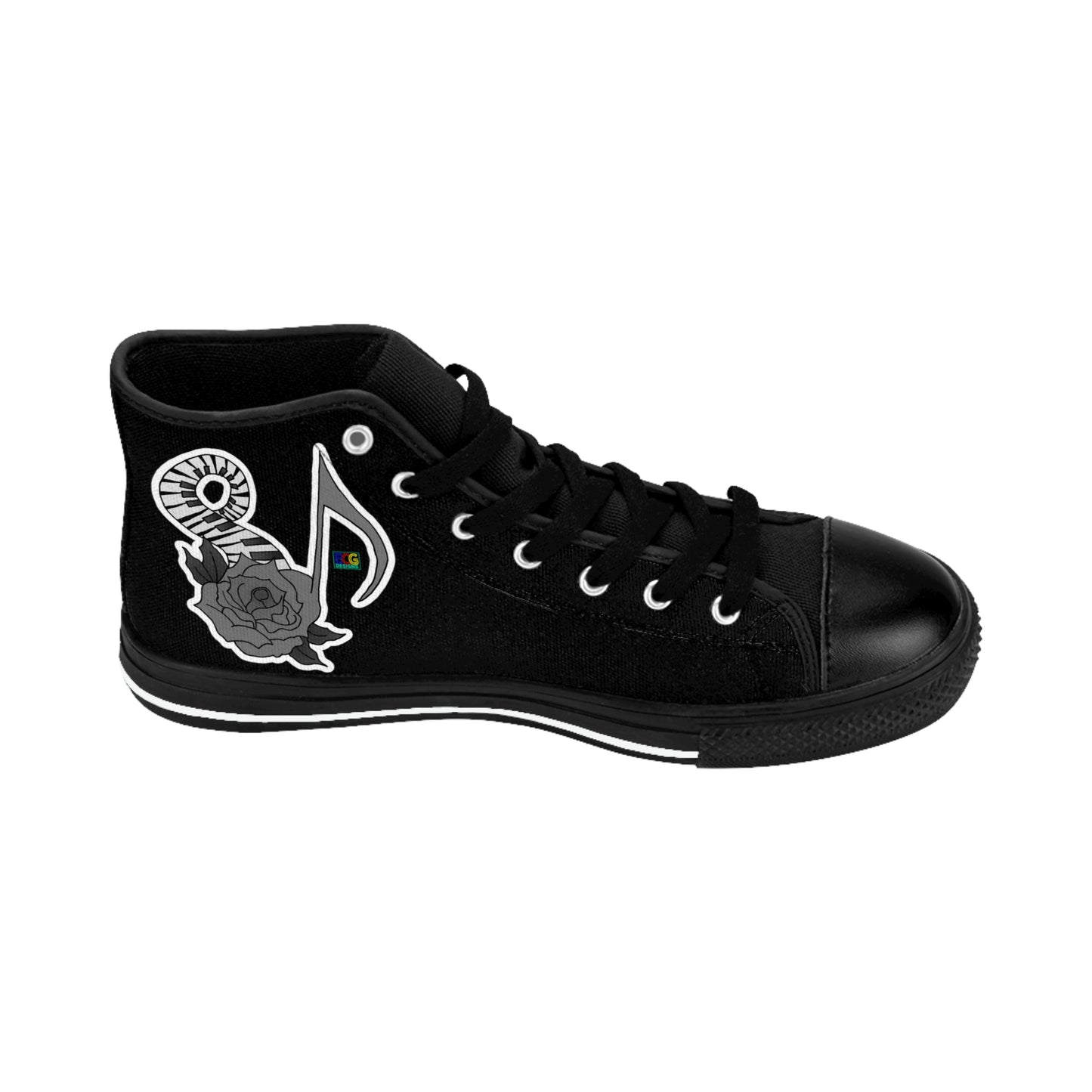 Musical Rose Men's Classic Sneakers