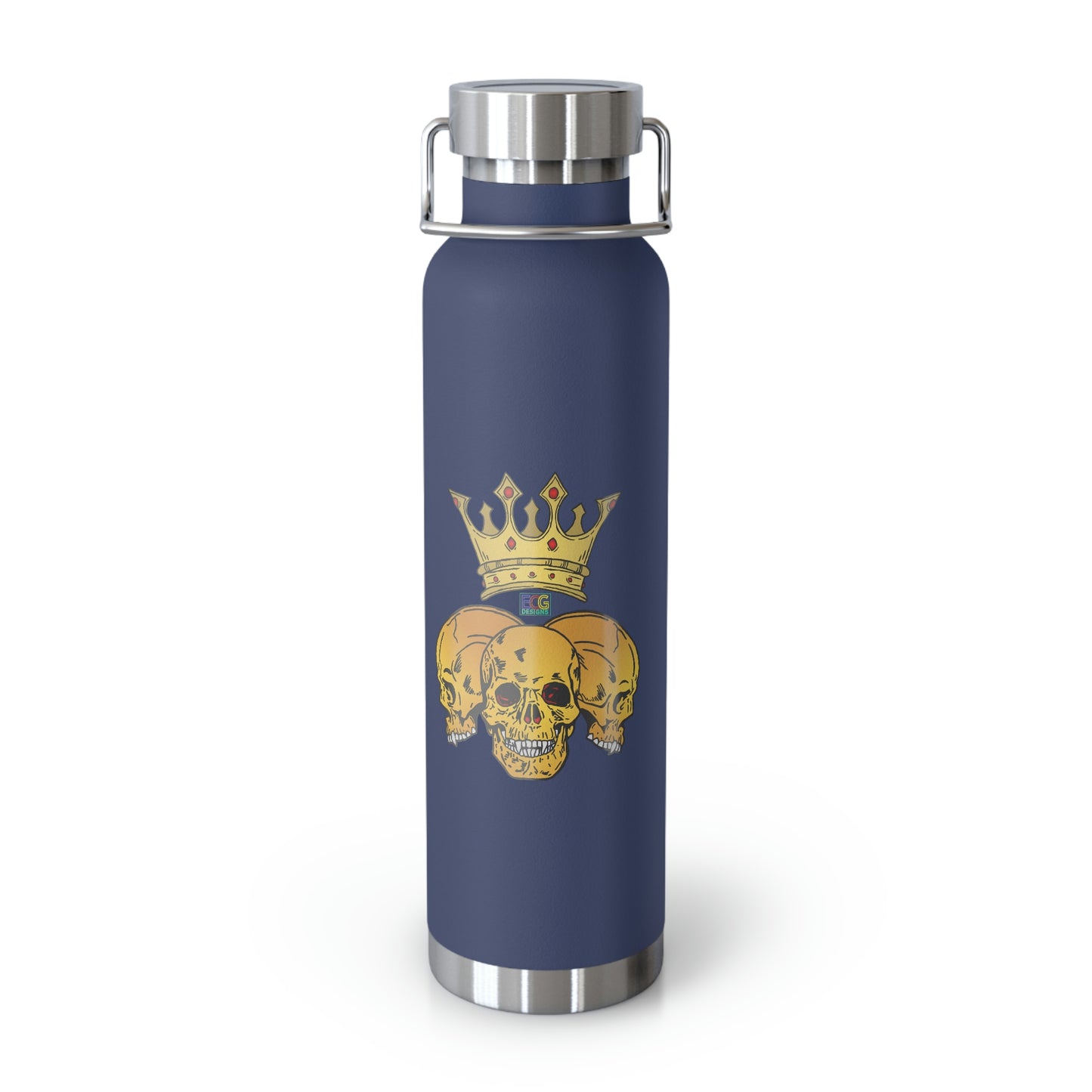 Triple Skull Crown 22oz Vacuum Insulated Bottle