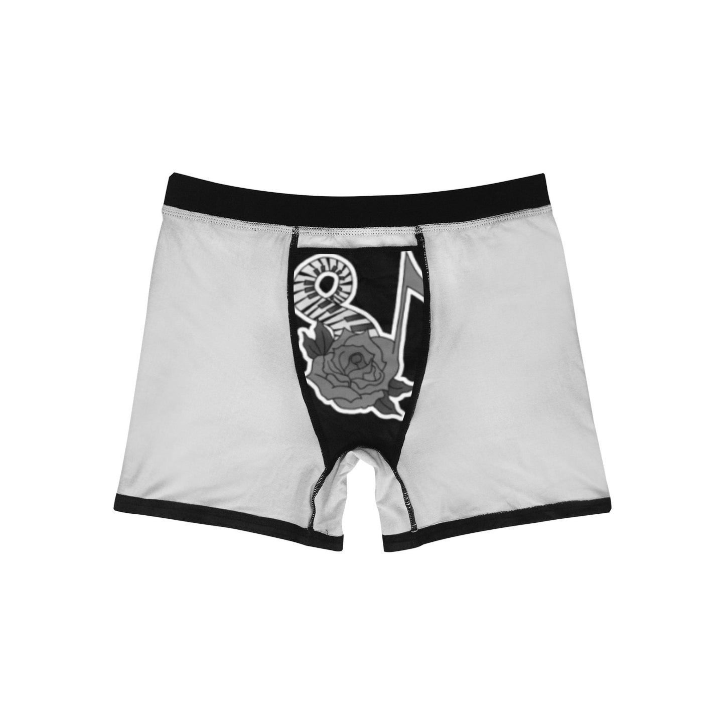 Musical Rose Men's Boxer Briefs with Inner Pocket (Model L34)