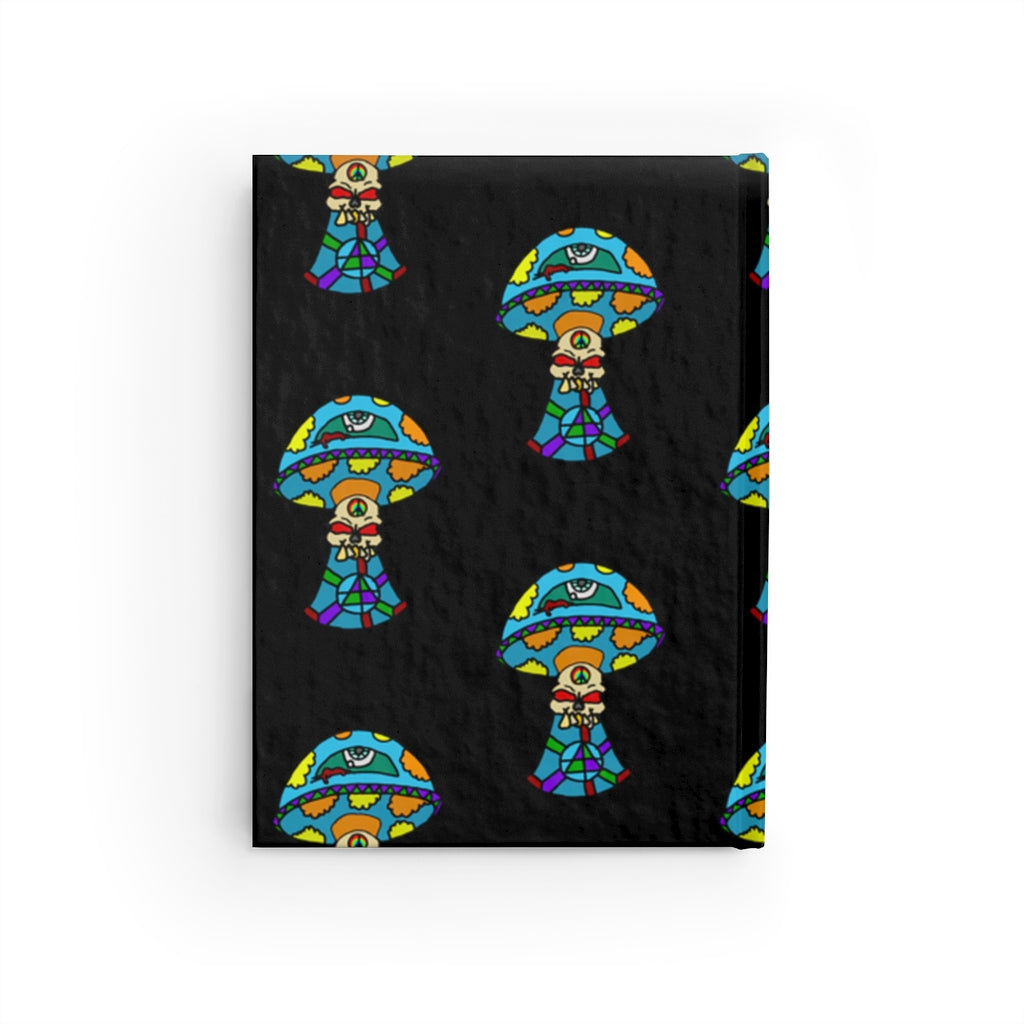 Multicolored Skull Shroom Journal - Ruled Line