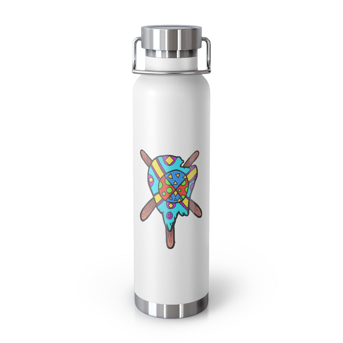 Multicolored Melted Popsicle 22oz Vacuum Insulated Bottle